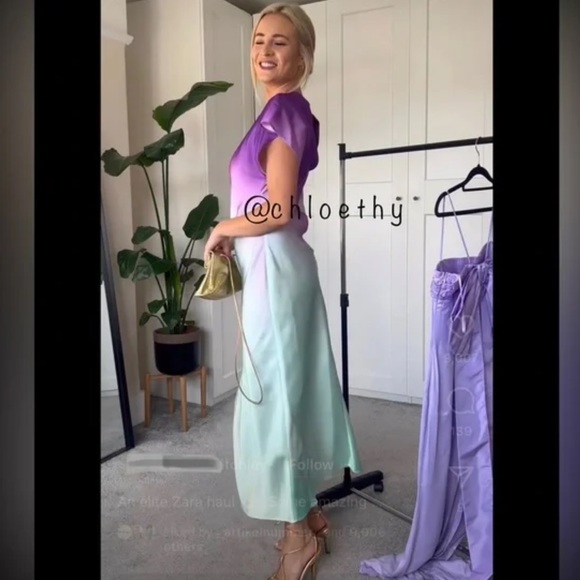 NWT MULTICOLOR ZARA DRESS XL - Picture 2 of 4